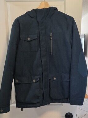 Firefly Hooded Technical Utility Winter Ski Parka Coat - Men's M